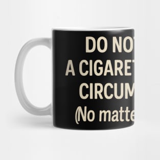 Funny Anti-Smoking Statement – Quitting Cigarette Retro Style Mug